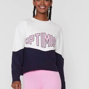 SPIRITUAL GANGSTER Optimist Graphic Mazzy Sweatshirt - Women’s Sz Large - NEW
